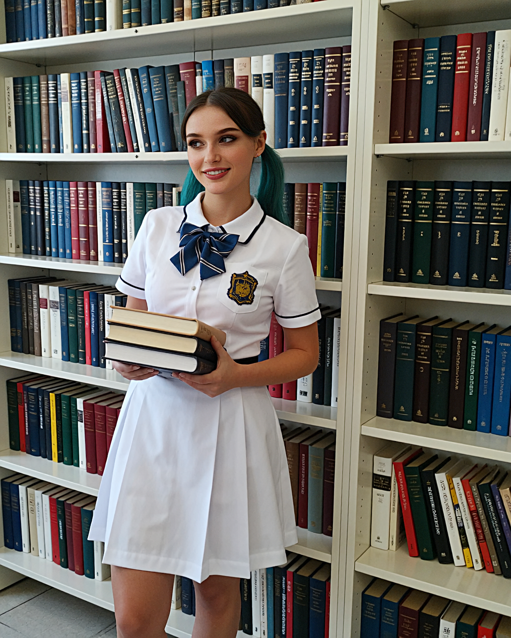 School Uniform Study Girl — SuperSelfieAI